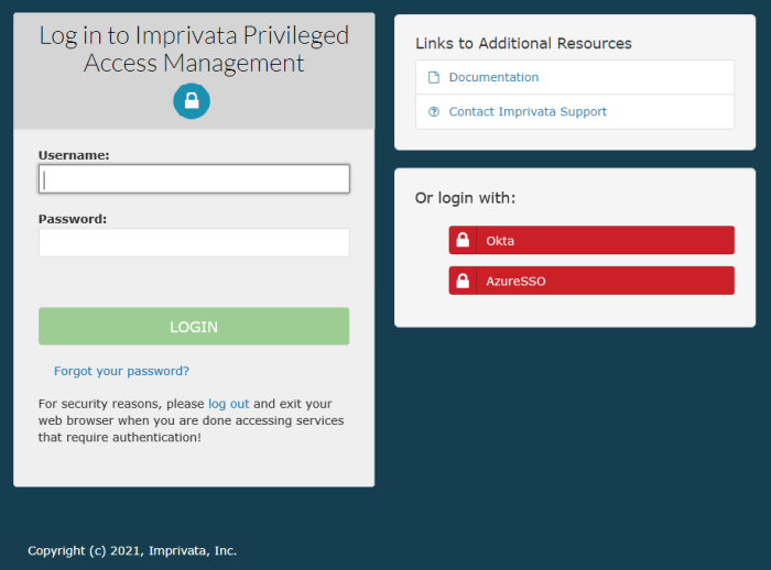 Azure-SSO-PAM-Login-Button