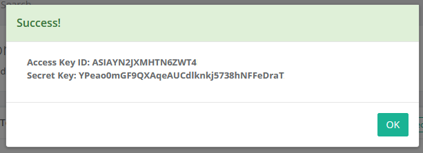 Temporary Key Generate Temporary AWS API Keys