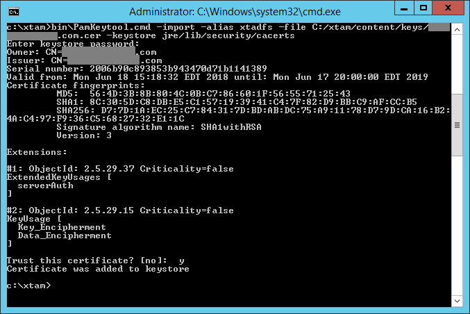 PAM-ADFS-Import-SelfSigned-Certificate