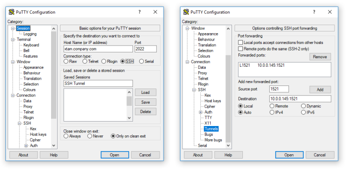 SSH-Tunnel-PuTTY-Example